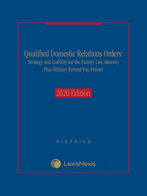 cover image of Qualified Domestic Relations Orders: Strategy and Liability for the Family Law Attorney